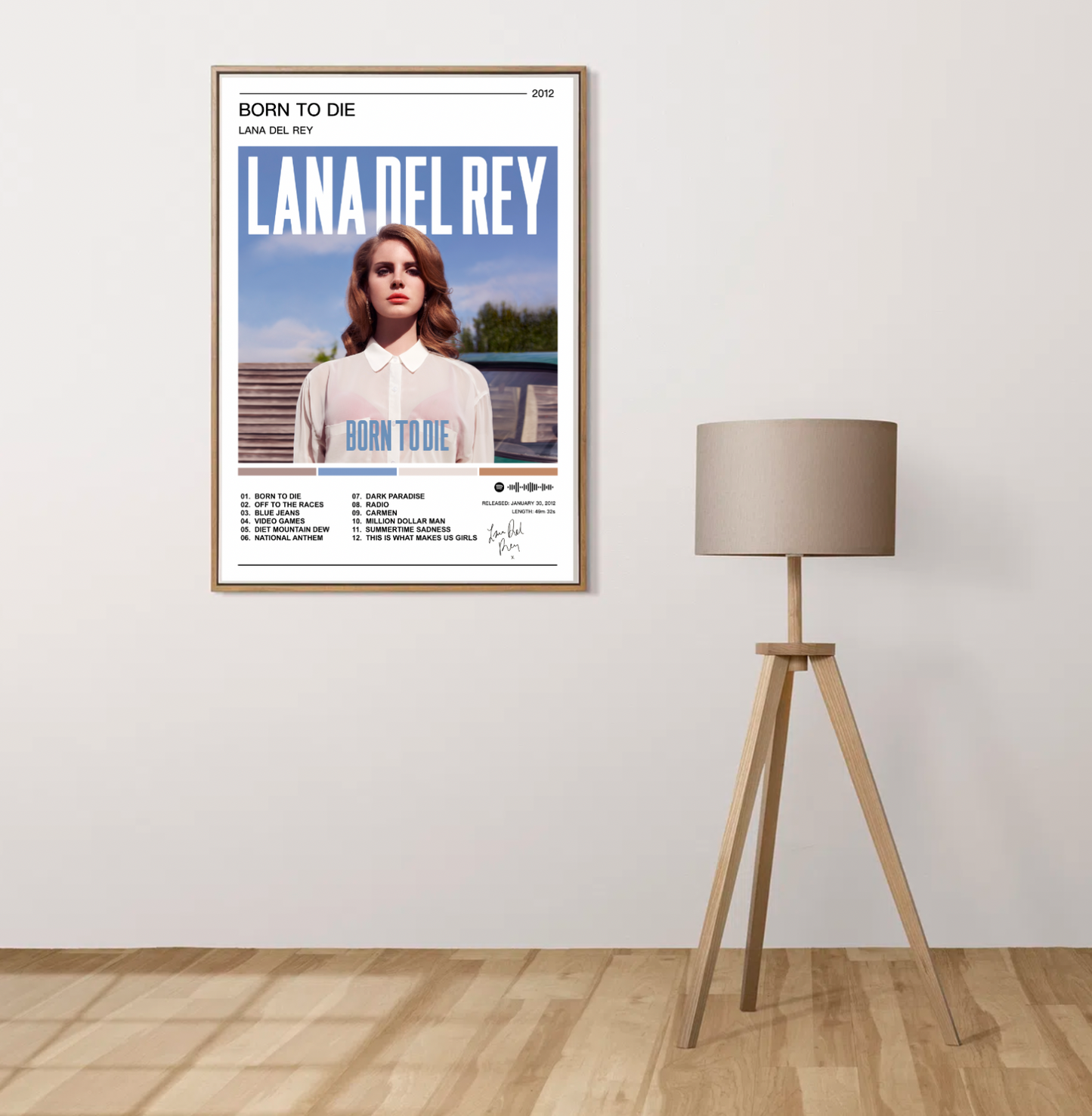 Lana Del Rey | Born To Die Album Poster