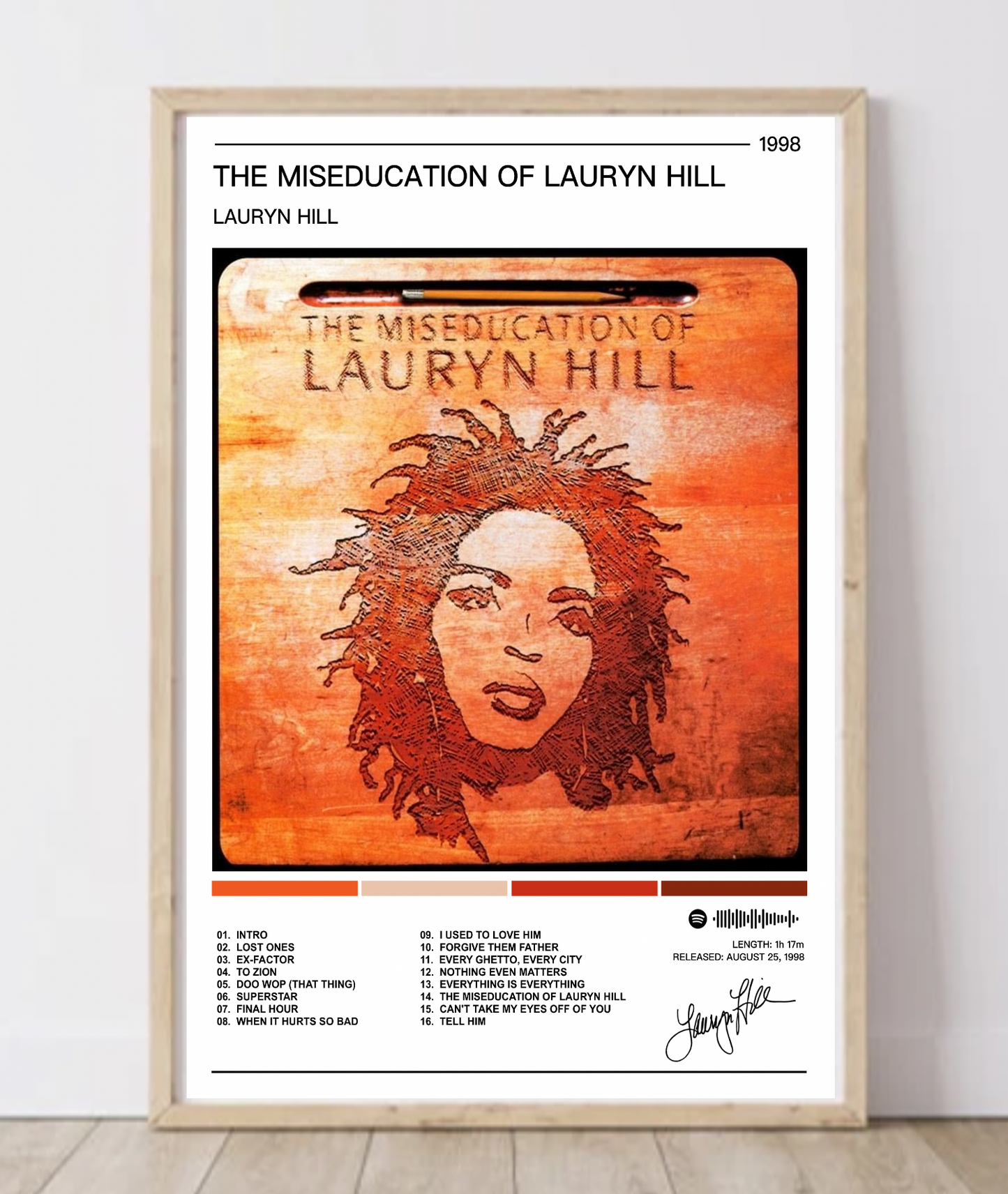 Lauryn Hill | The Miseducation of Lauryn Hill Album Poster
