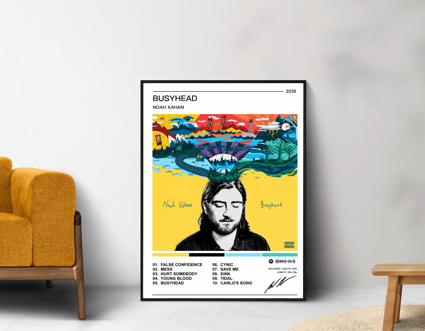 Noah Kahan | Busyhead Album Poster