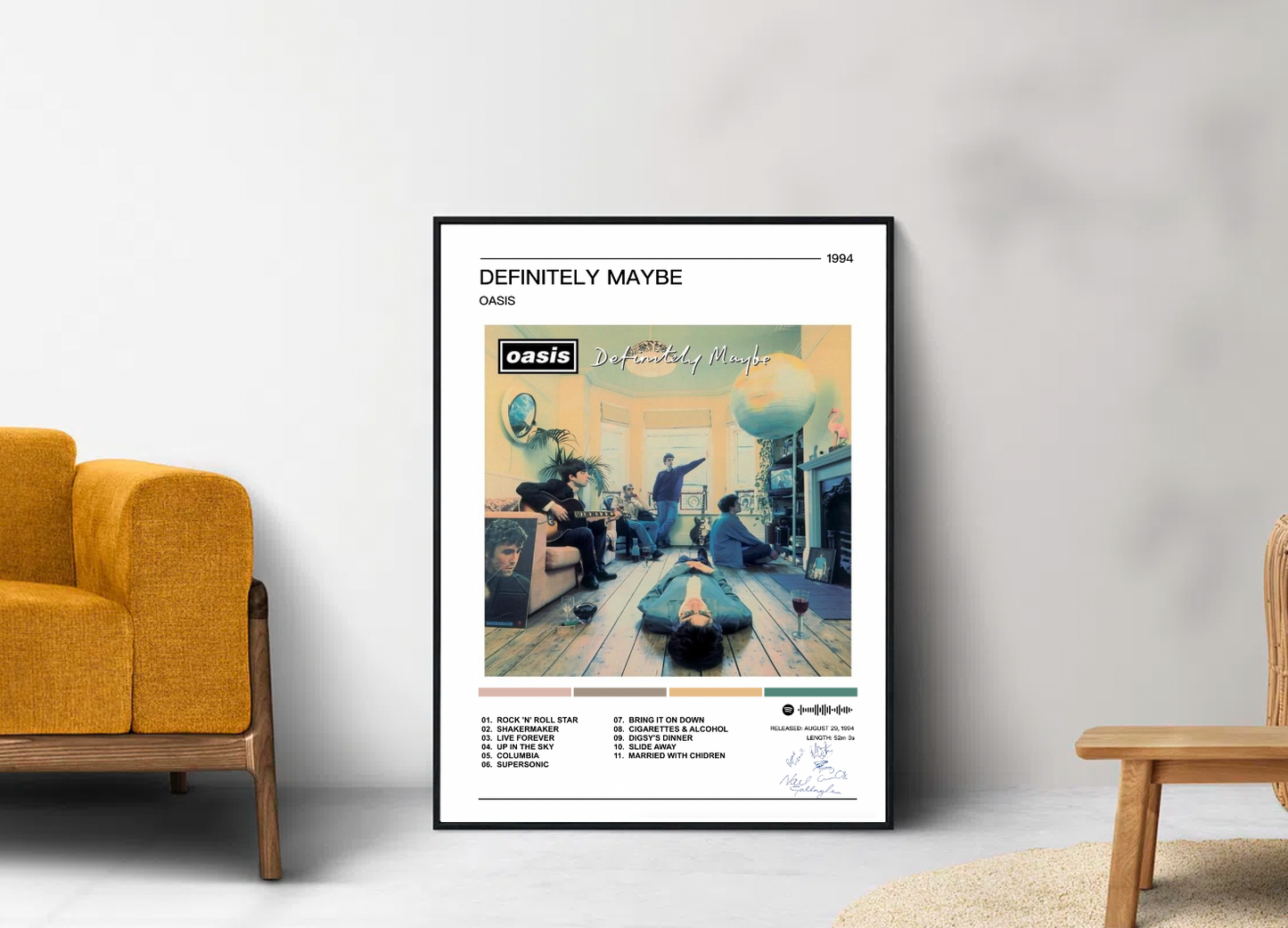 Oasis | Definitely Maybe Album Poster