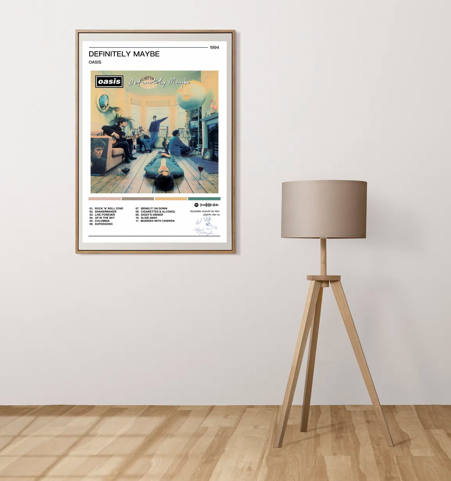 Oasis | Definitely Maybe Album Poster