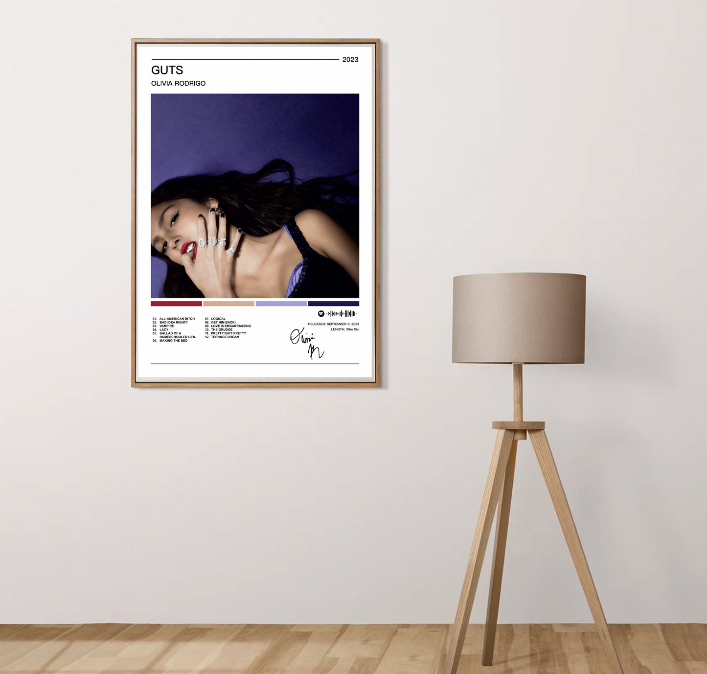 Olivia Rodrigo |  Guts Album Poster