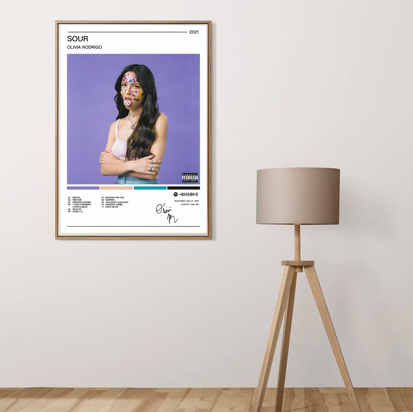 Olivia Rodrigo |  Sour Album Poster