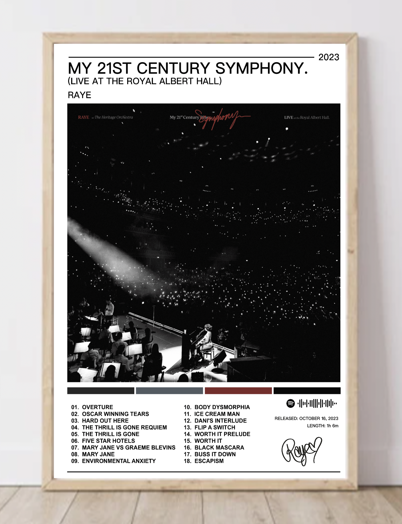 Raye | My 21st Century Symphony (Live at the Royal Albert Hall) Album Poster