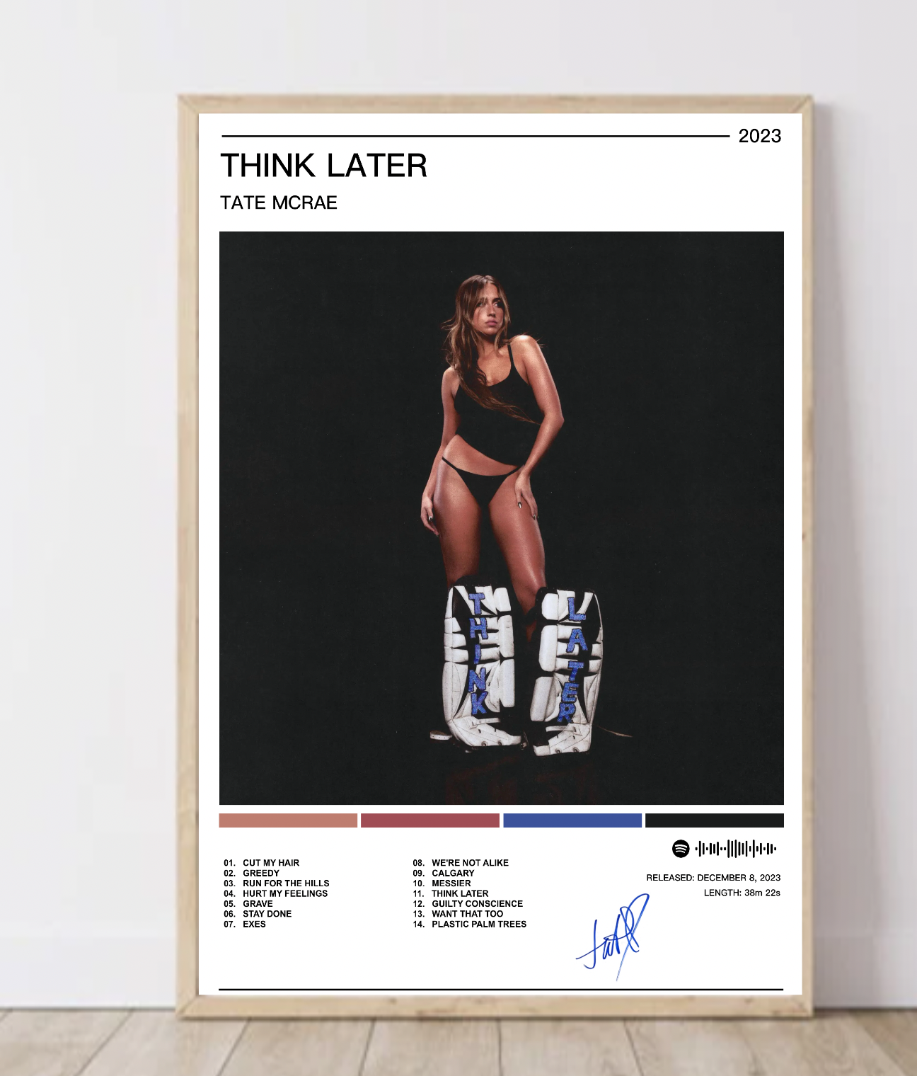 Tate McRae |  Think Later Album Poster